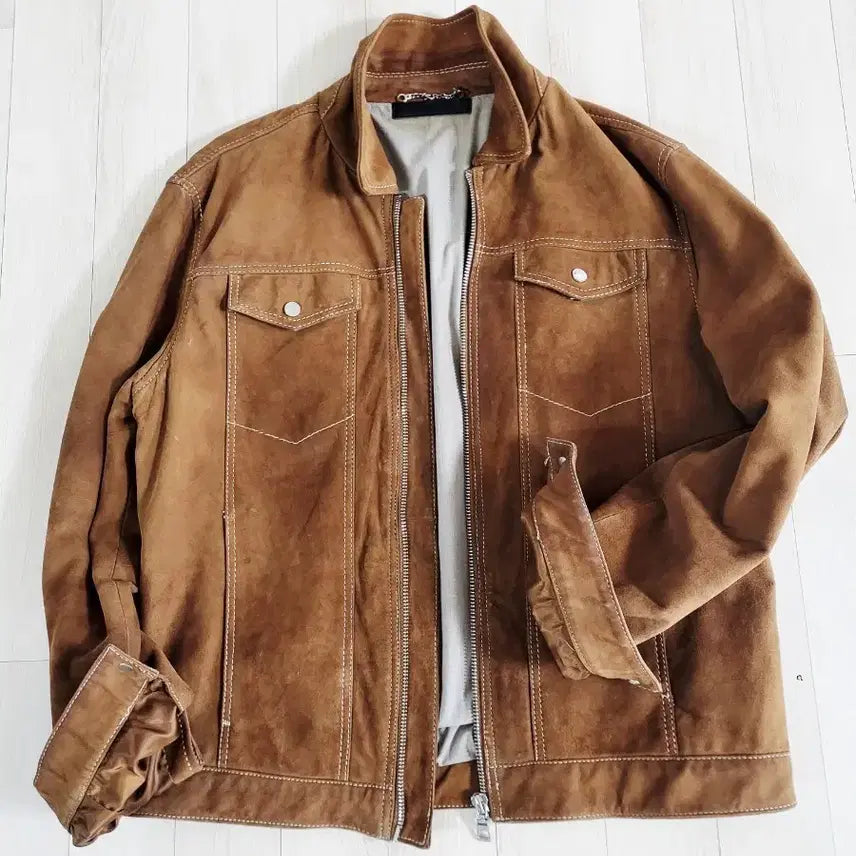 [SOLD OUT] 자라브라운 스웨이드 남성 자켓105