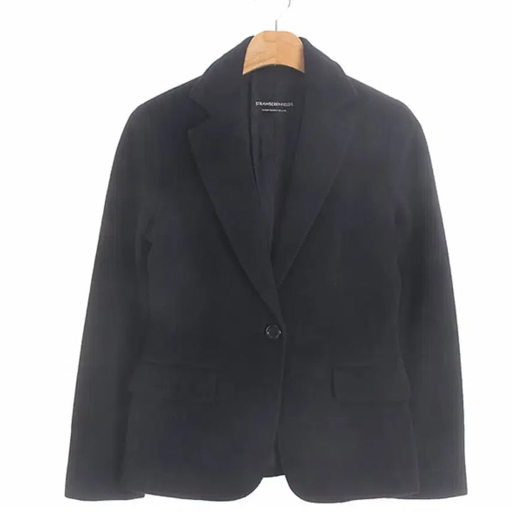[BUNJANG] Wool Angora Basic Jacket Black / 울 앙고라 베이직 재킷 WomenS/블랙