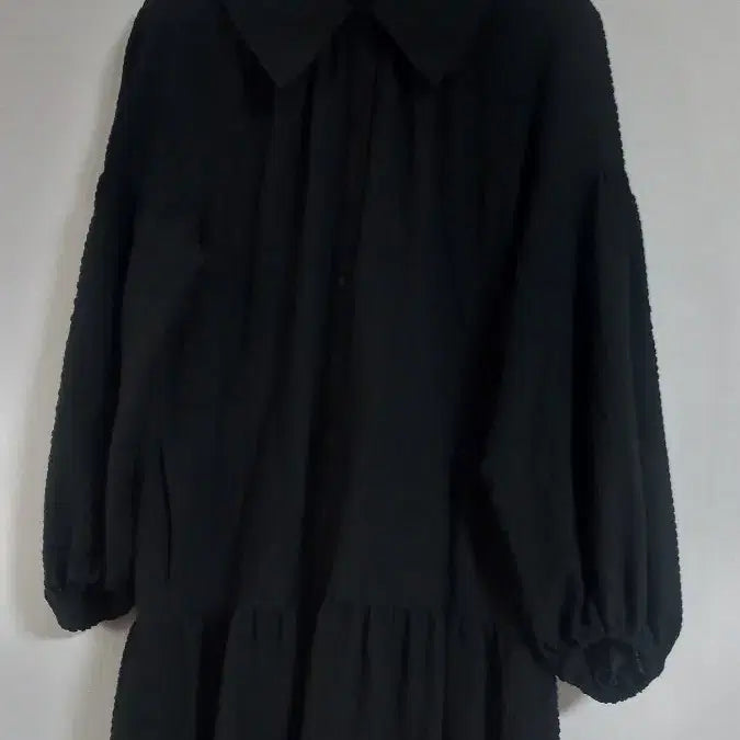 [BUNJANG] Black Long Dress / 엣지 블랙 롱원피스 66~큰77