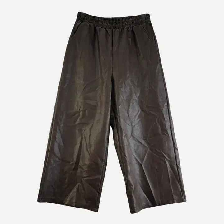 [BUNJANG] FREE Leather Pants / 여FREE 가죽 바지 브라운 M6394