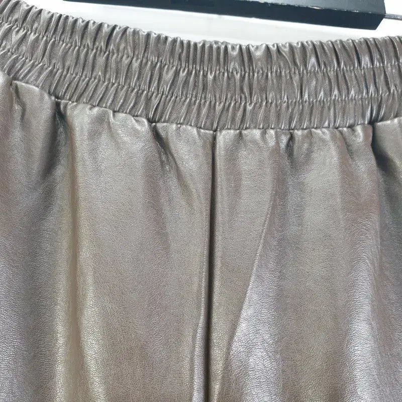 [BUNJANG] FREE Leather Pants / 여FREE 가죽 바지 브라운 M6394