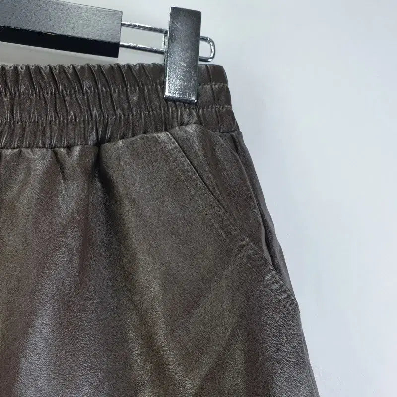 [BUNJANG] FREE Leather Pants / 여FREE 가죽 바지 브라운 M6394