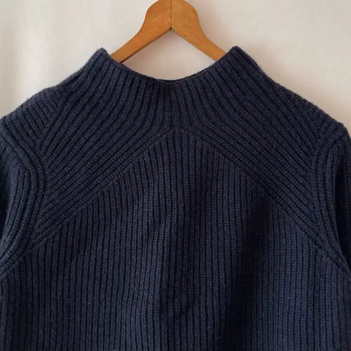 [BUNJANG] Wool Blend Deep Navy Pullover Sweater / 여성 풀오버스웨터/울혼방 55~66