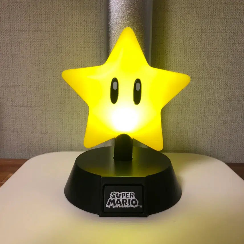 [BUNJANG] Mario Star Mood Lamp (Unsealed) / 마리오 스타 무드등 개봉