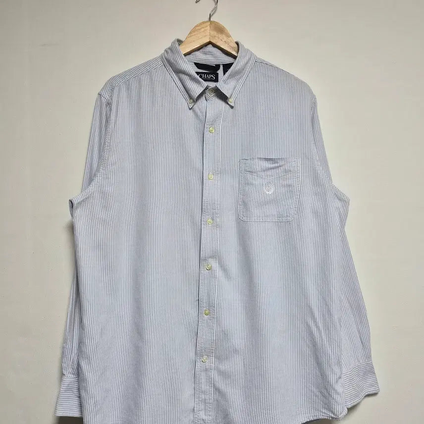 [BUNJANG] Chaps Stripe Oxford Shirt L / 챕스Chaps 스트라이프 옥스포드 셔츠 L - S383