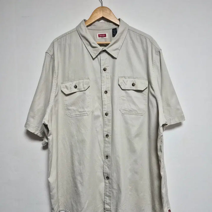 [BUNJANG] Wrangler Two Pocket Work Shirt 2XL / 랭글러Wrangler 투포켓 워크 셔츠 2XL - S384