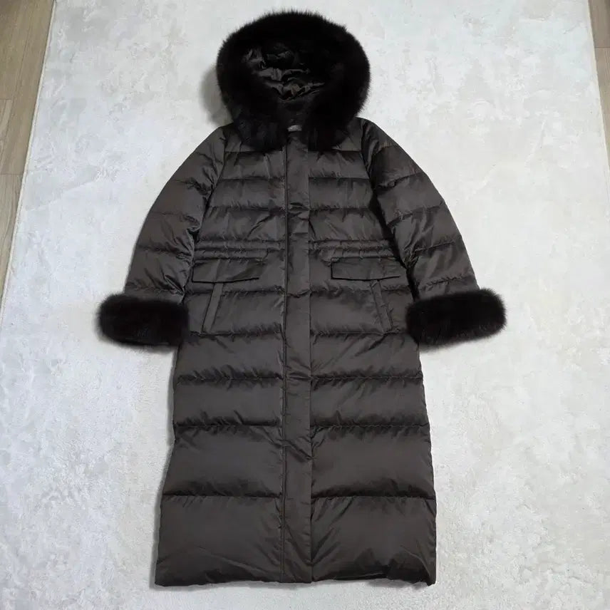 [BUNJANG] Edge Premium Goose Down Long Padded Coat / (66)여성 엣지 프리미엄 구스다운 롱 패딩