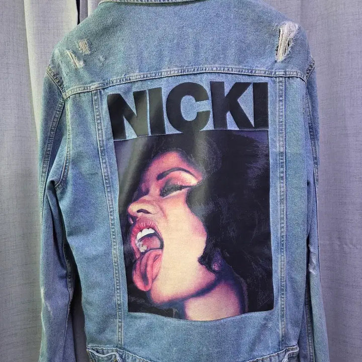 [BUNJANG] H&amp;M NIKI Collaboration Distressed Trucker Jacket / H&amp;M x 니키 트러커 자켓