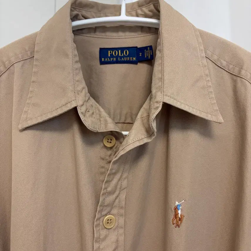 [SOLD OUT] 폴로랄프로렌 코튼 롱 셔츠 원피스 베이지