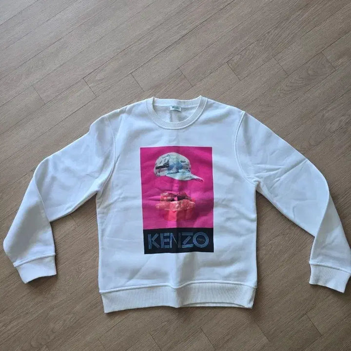 [BUNJANG] KENZO White Printed Sweatshirt / KENZO 겐조 화이트 프린팅 맨투맨
