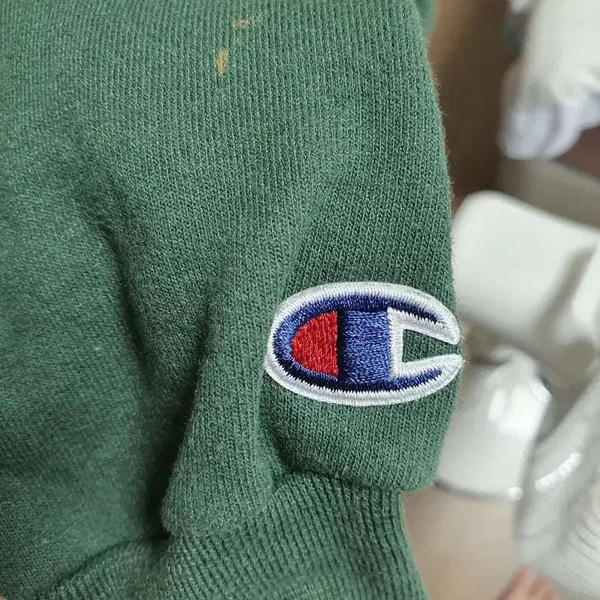 [BUNJANG] Champion Authentic Sweatshirt - Green, Size L / 챔피온 맨투맨 L 사이즈 그린