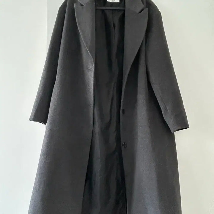 [BUNJANG] Tweed Long Coat - Grey / TWEED 롱코트 그레이