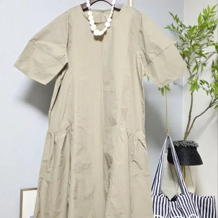 [BUNJANG] Puff Long Dress F / 퍼프 롱원피스 F