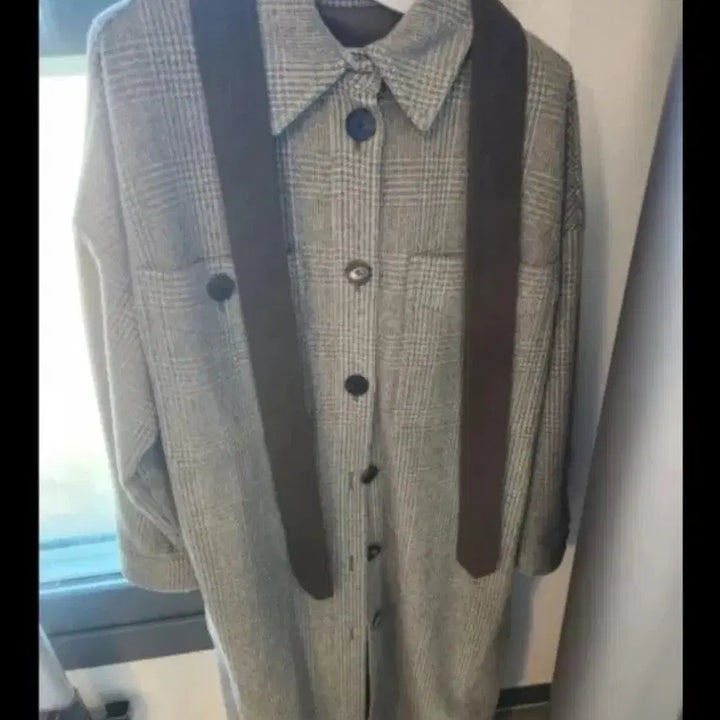 [BUNJANG] Maje Check Pattern Long Coat / maje 코트