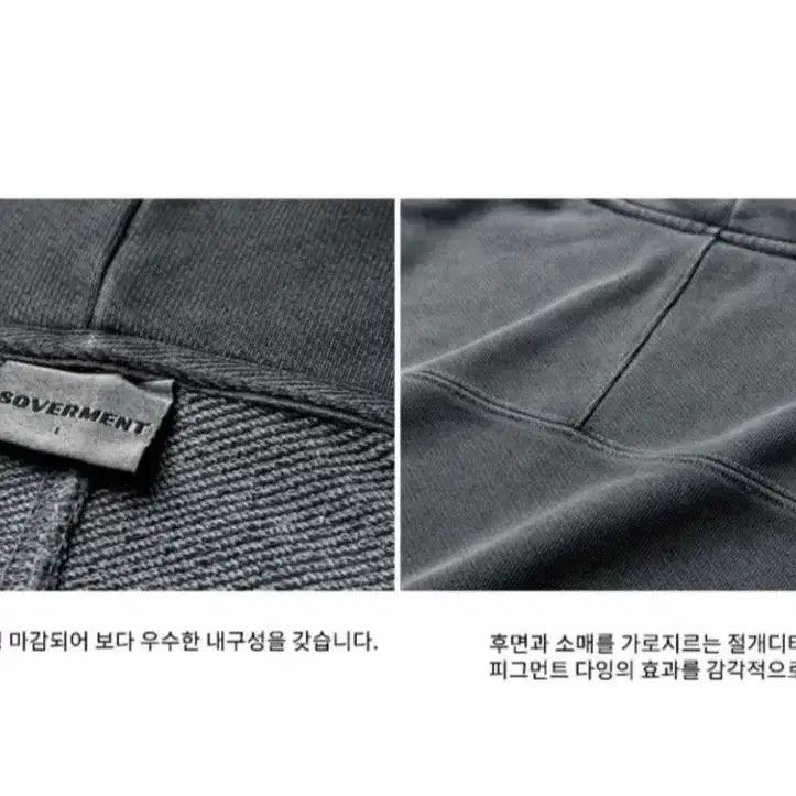 [BUNJANG] SoVMENT 980G Charcoal Hoodie / 소버먼트 980G 후드 차콜