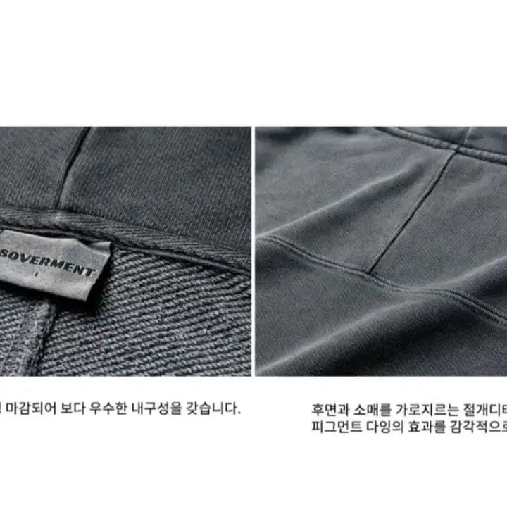 [BUNJANG] SoVMENT 980G Charcoal Hoodie / 소버먼트 980G 후드 차콜