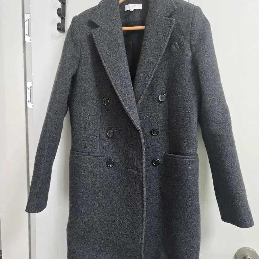 [BUNJANG] IRO Gray Wool Blend Coat / IRO 회색 울 코트