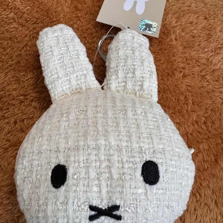 [SOLD OUT] 미피 인형 트위드 화이트 동전지갑