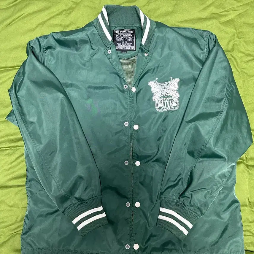 [BUNJANG] Hysteric Glamour Green Coach Jacket / 히스테릭글래머 그린 코치 자켓