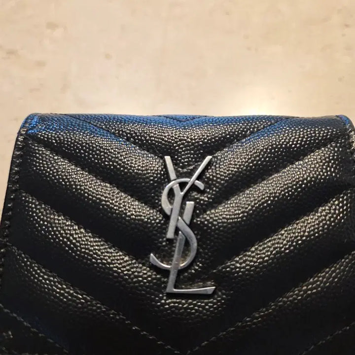 [BUNJANG] Yves Saint Laurent Black Leather Wallet / 정품 입생로랑 지갑