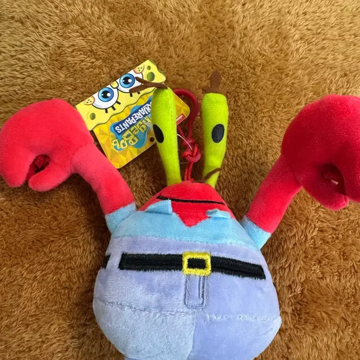 [BUNJANG] Spongebob Squarepants Mr. Krabs Keyring Plush / 스폰지밥 집게사장 인형 키링
