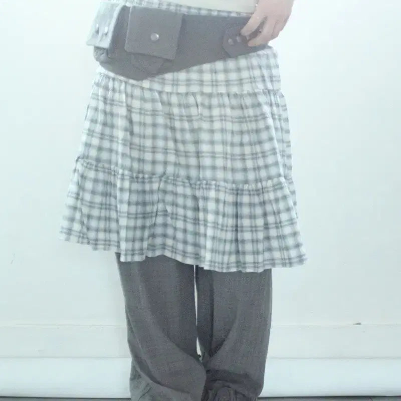 [BUNJANG] Hippie Pippi Summer Check Skirt / 히피디피 summer check skirt