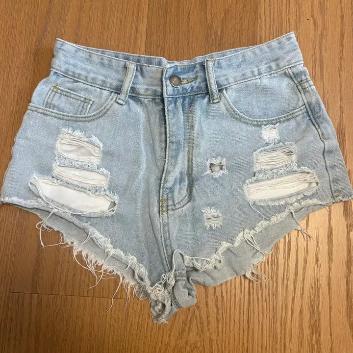 [BUNJANG] Denim Shorts / 데미지 워싱 데님 반바지 핫팬츠 숏팬츠