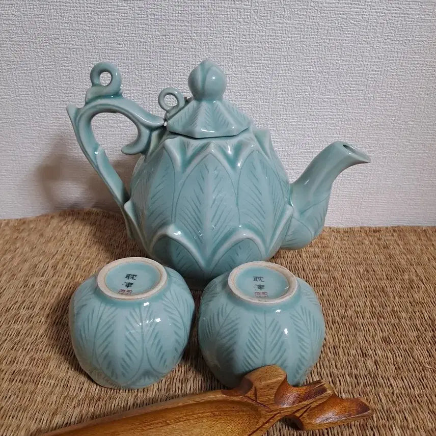 [BUNJANG] Gangjin Celadon Tea Set Ceramic Ornament / 강진청자 [ 다기 세트 ] 인테리어 도자기 장식품