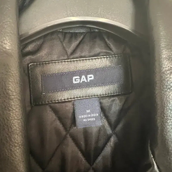 [BUNJANG] Vintage GAP Leather Car Coat Black M / 올드갭 GAP 레더 가죽 카코트 블랙 M