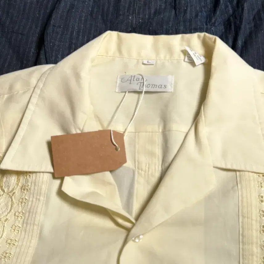 [BUNJANG] Alan Thomas Guayabera Shirt / 80-90s 알란 토마스 구아야베라 셔츠 L
