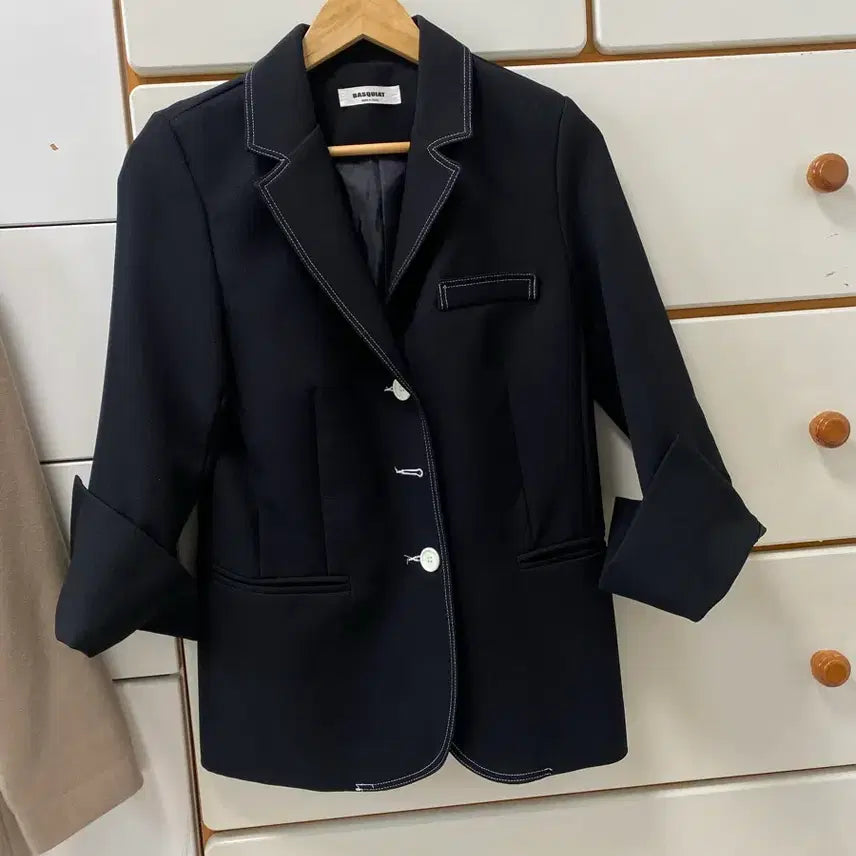 [BUNJANG] Stitch Contrast Jacket / 스티치 배색 자켓