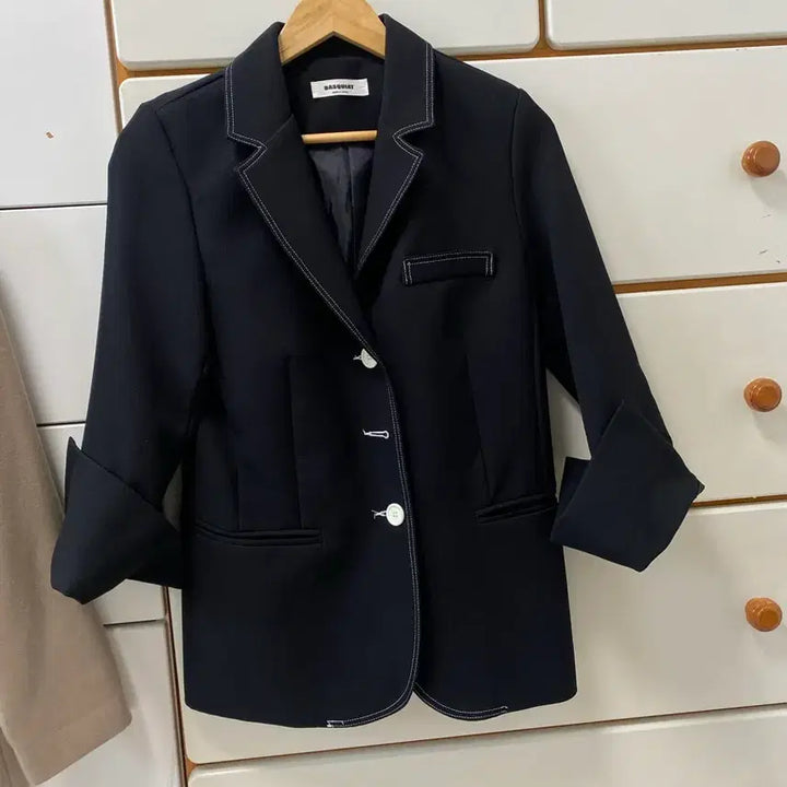 [BUNJANG] Stitch Contrast Jacket / 스티치 배색 자켓