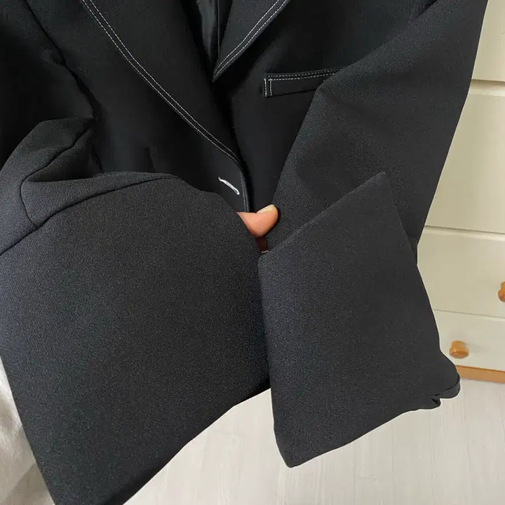 [BUNJANG] Stitch Contrast Jacket / 스티치 배색 자켓