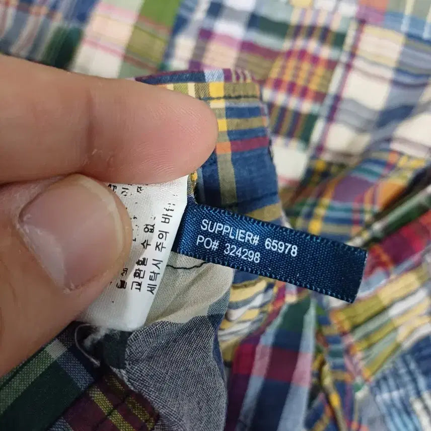 [BUNJANG] Polo Ralph Lauren Patchwork Shirt / 폴로 랄프로렌 남성 패치워크 셔츠 M사이즈