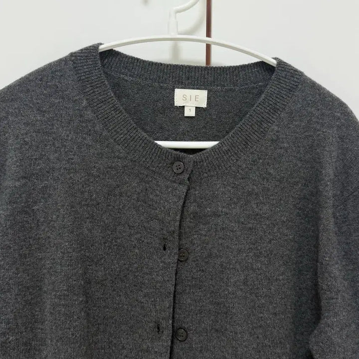 [BUNJANG] sie May Wool Round Cardigan Charcoal S / 시에 sie 메이 울 라운드 가디건 차콜 S