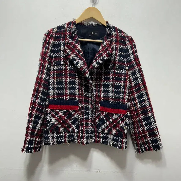 [BUNJANG] Econt Tweed Check Jacket 55 / Econt 트위드 체크 자켓 55