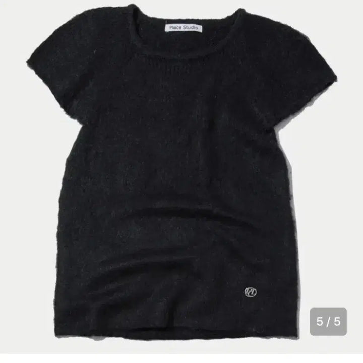 [BUNJANG] Place Studio Layered Short Sleeve Knit Top / 플레이스스튜디오 레이어드 반팔 니트 black