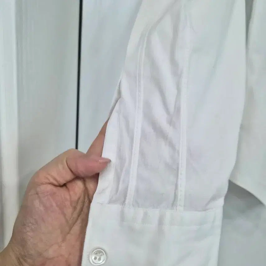 [BUNJANG] Comme des Garcons Red Heart White Shirt / 꼼데가르송 레드와펜 화이트 셔츠