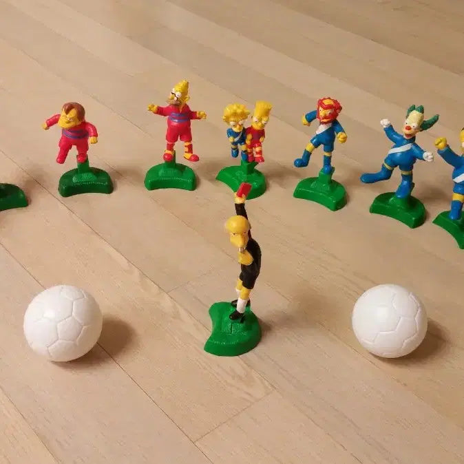 [BUNJANG] The Simpsons Soccer Figurine Set / 심슨 가족 축구 피규어 세트