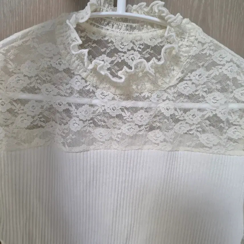 [BUNJANG] Wego Lace T-Shirt / 일본 wego 레이스 티셔츠