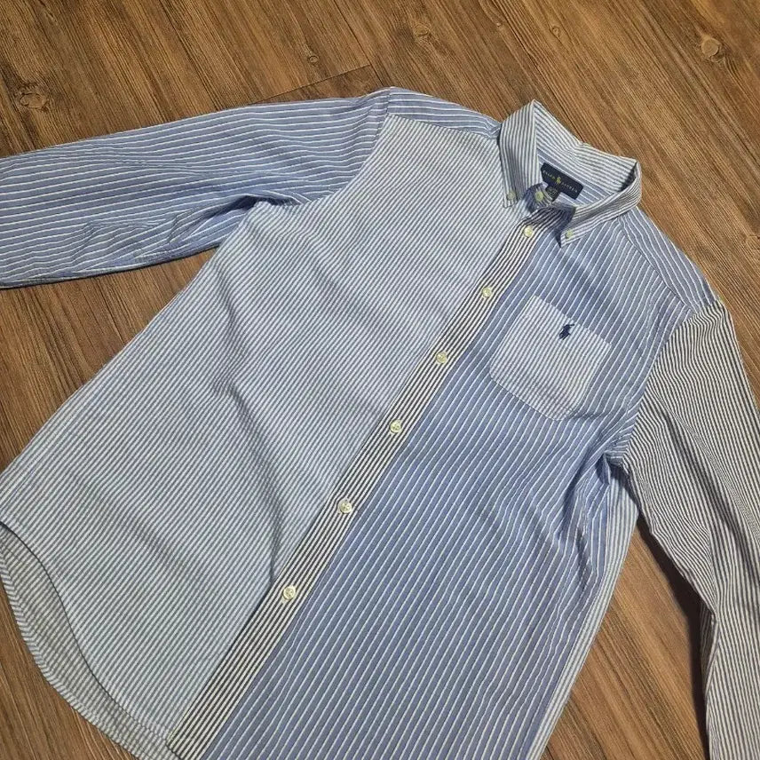 [SOLD OUT] (95) 폴로랄프로렌 시어서커 버튼다운 셔츠 보이즈XL