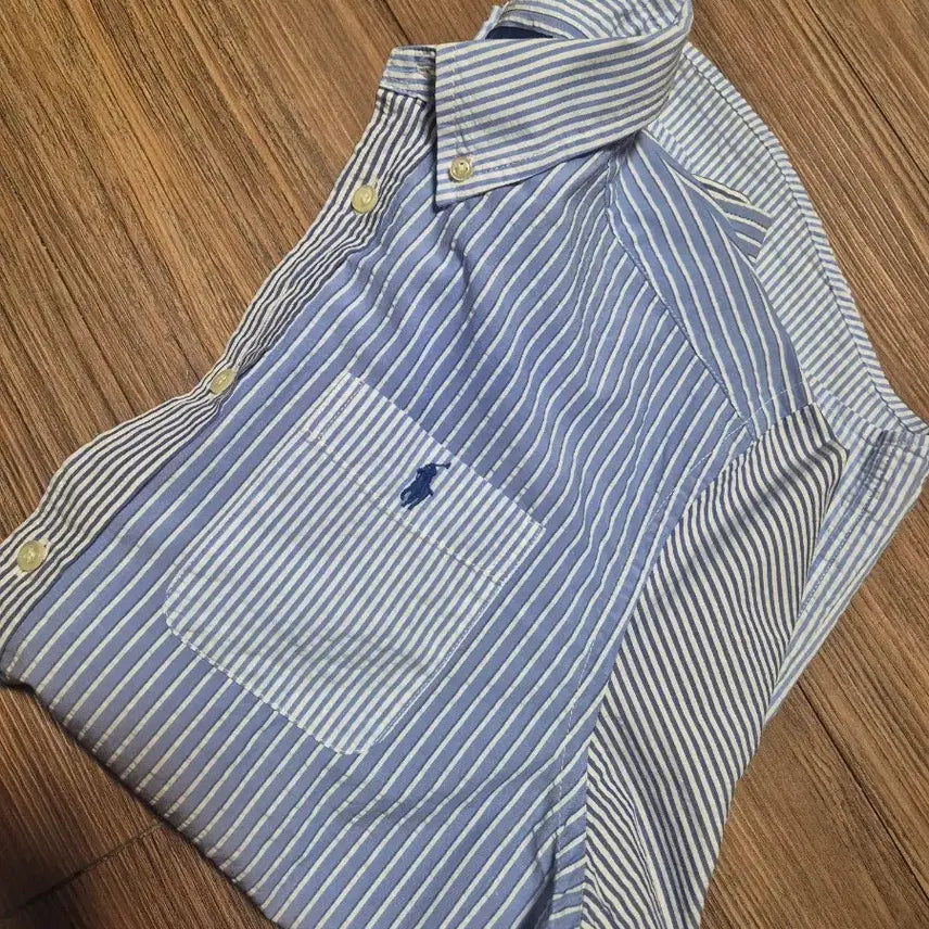 [SOLD OUT] (95) 폴로랄프로렌 시어서커 버튼다운 셔츠 보이즈XL