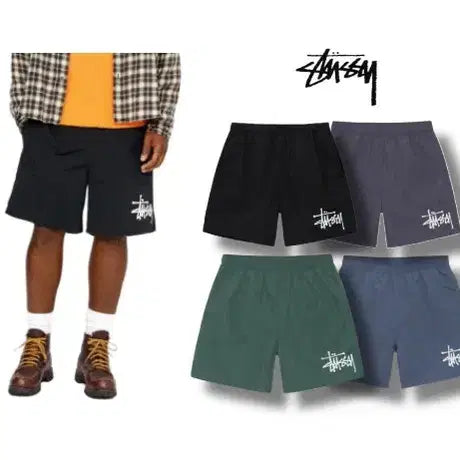 [BUNJANG] Stussy Basic Water Shorts (Unisex, 4 Colors) / 정품)새상품 스투시 베이직 워터 반바지 4가지컬러 남녀공용