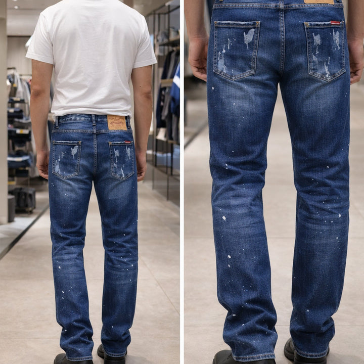 [BUNJANG] Dsquared2 Paint Wash Denim Jeans / 디스퀘어드2 페인트 워싱 데님 깔끔핏 32 33
