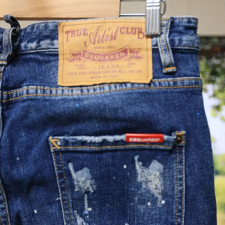 [BUNJANG] Dsquared2 Paint Wash Denim Jeans / 디스퀘어드2 페인트 워싱 데님 깔끔핏 32 33
