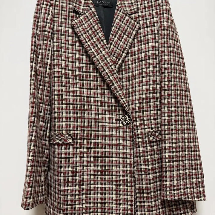 [BUNJANG] Lanvin Collection Check Jacket / Lanvin Collection 체크 자켓 (여분의 단추 포함)