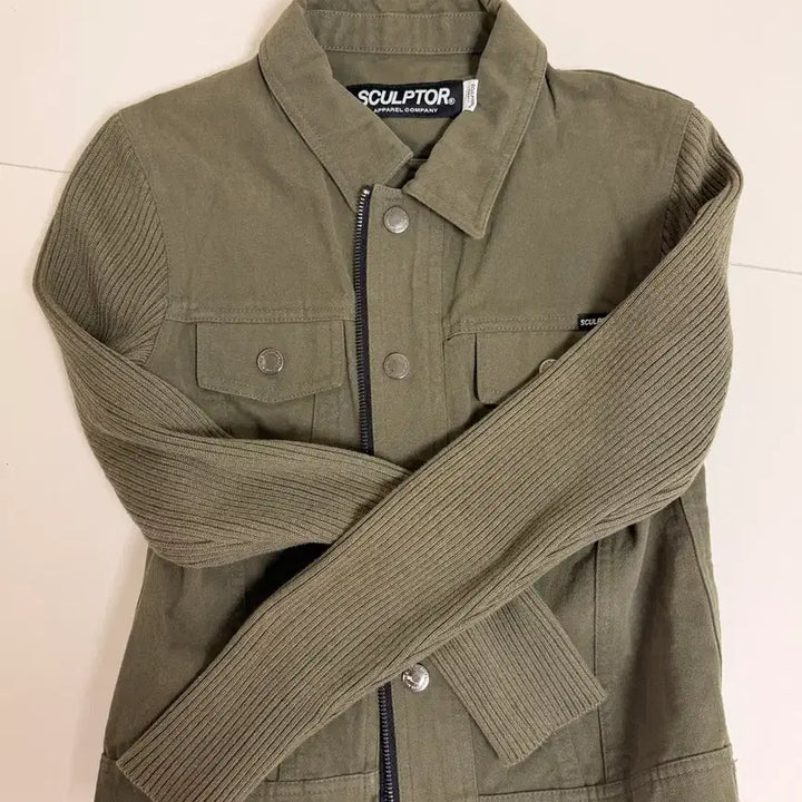 [BUNJANG] Sculptor Knit Collar Field Jacket / 스컬프터 Sculptor 니트 카라 야상 자켓