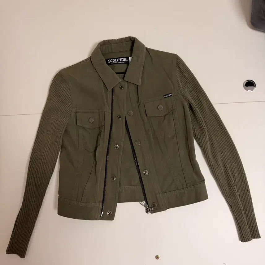 [BUNJANG] Sculptor Knit Collar Field Jacket / 스컬프터 Sculptor 니트 카라 야상 자켓