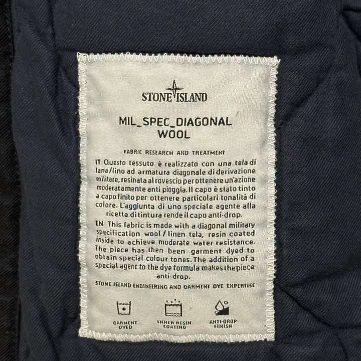 [BUNJANG] Stone Island Mil Spec Diagonal Down Jacket XXL / 스톤아일랜드 Mil spec diagonal 패딩 XXL(105-110)