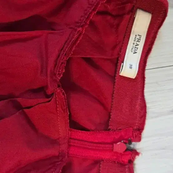 [BUNJANG] Red Flare Midi Skirt / 레드 플레어 스커트